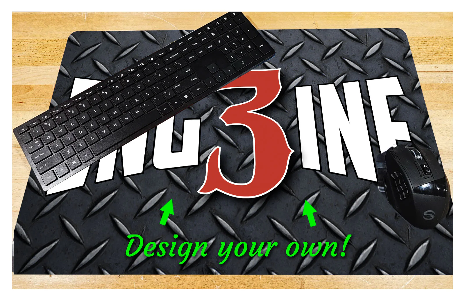Custom Photo Desk Mats, Upload Your Photo, Dept. Logo - Image 6