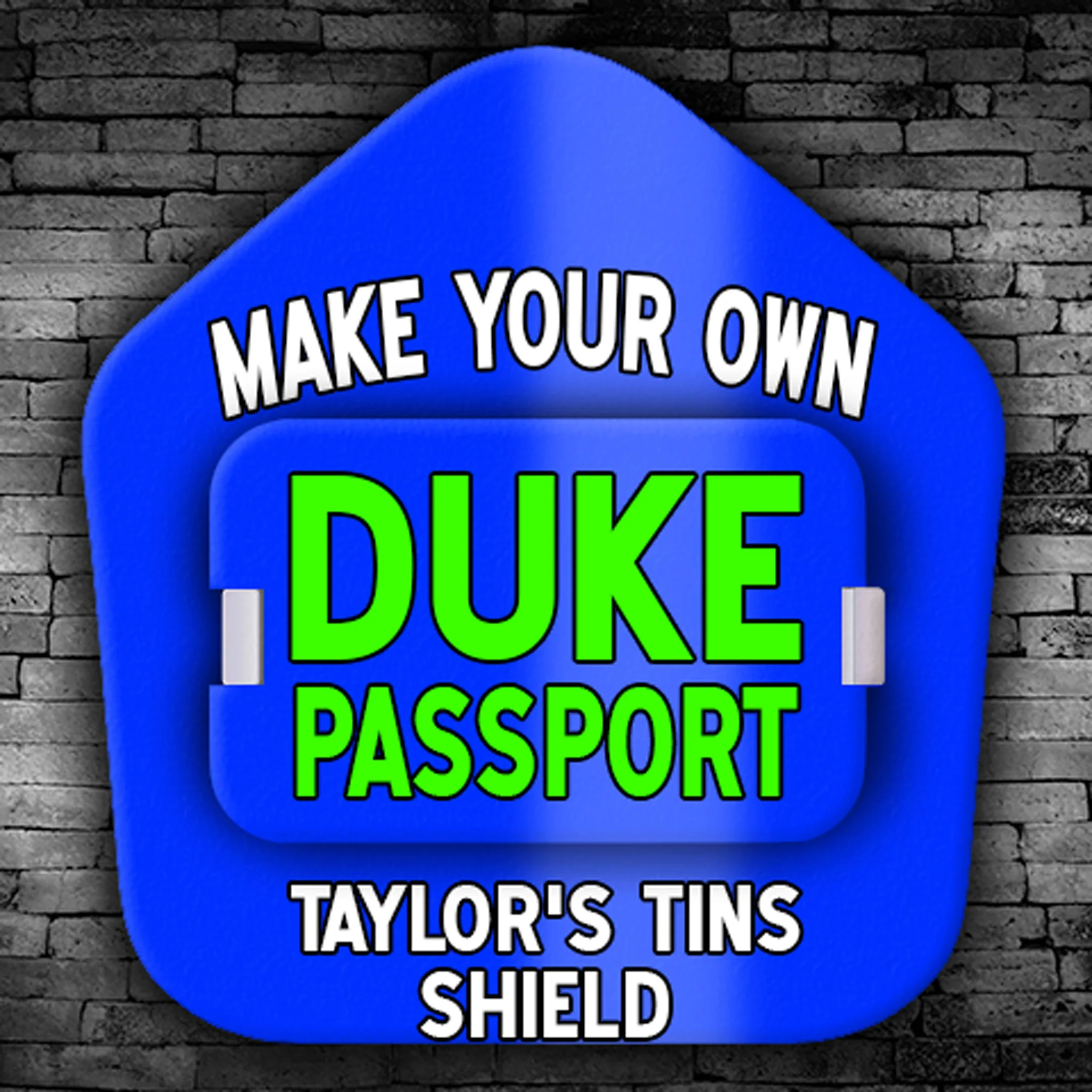 Duke Custom Metal Helmet Shield with Passport | 6" and 6.5" | Trad. Helmets - Image 8