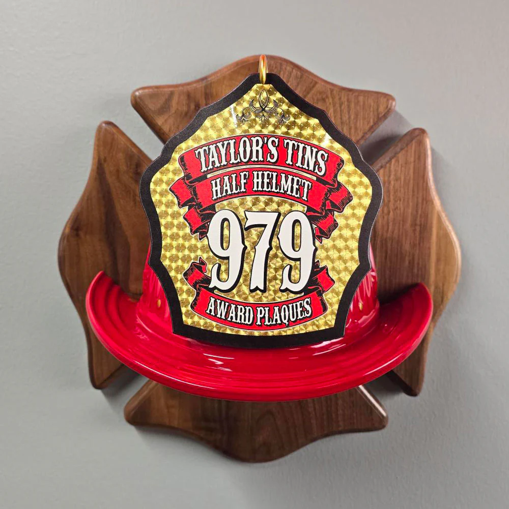 COMING SOON: Half-Helmet Award Plaque 12x12 Maltese - Image 4