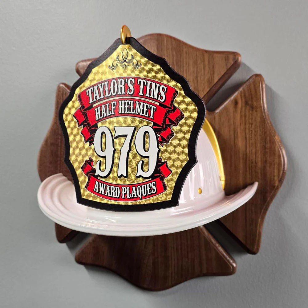 COMING SOON: Half-Helmet Award Plaque 12x12 Maltese - Image 6
