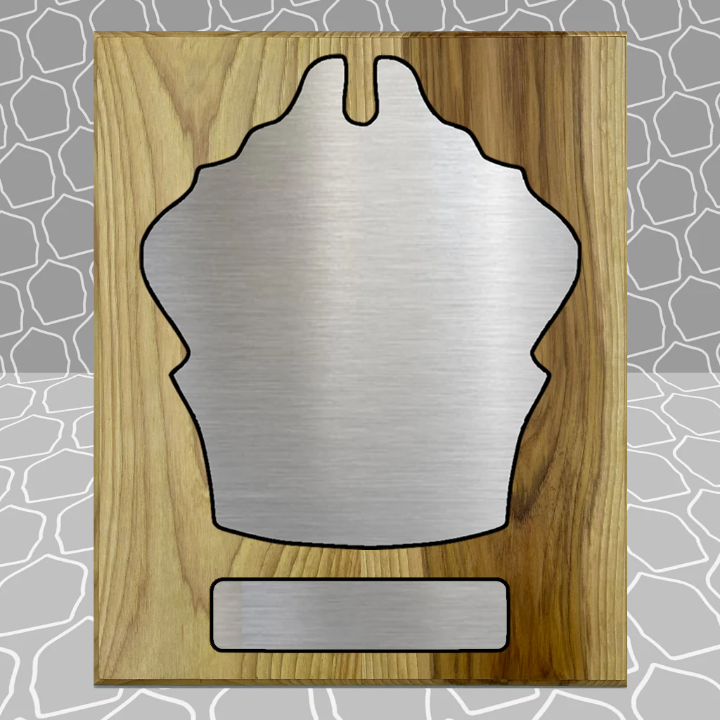 Firefighter Award | Extra Large, 14x17 Helmet Shield Plaque | Years of Service, Retirement - Image 3