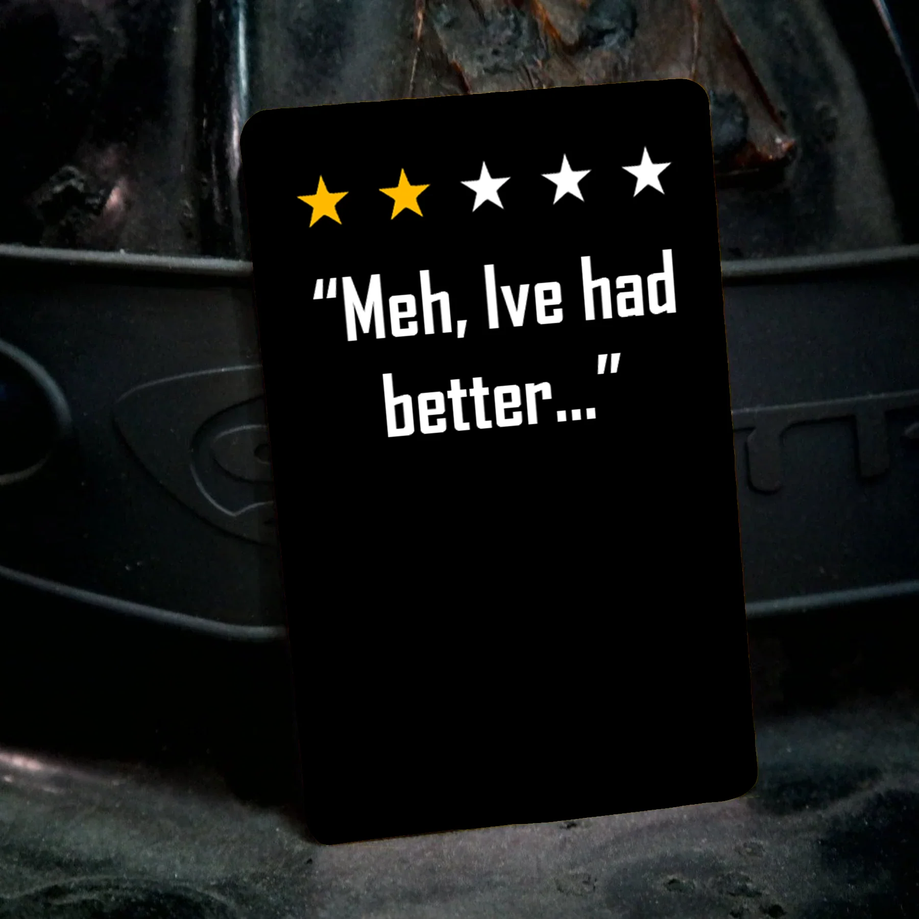 Meh I've Had Better Metal Playing Card