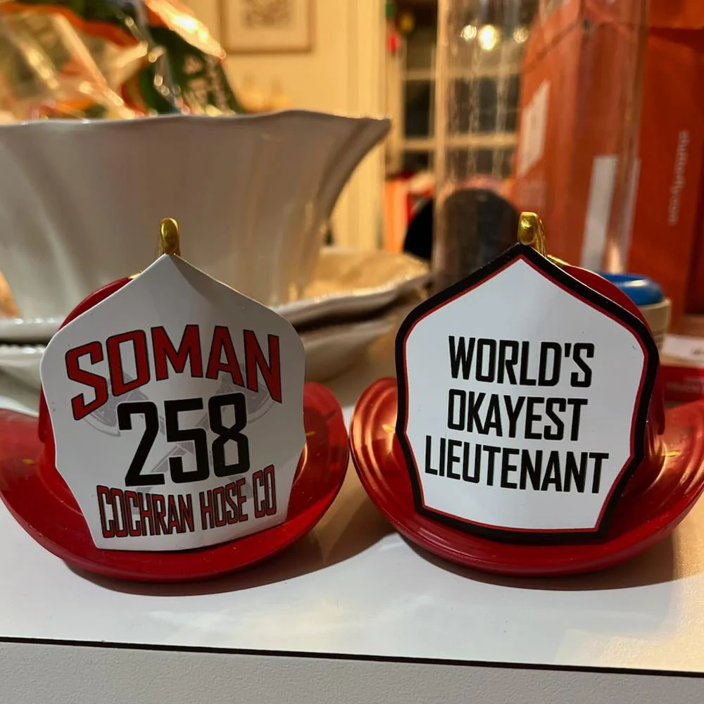 Mini Fire Helmet Paperweight - Image 4
