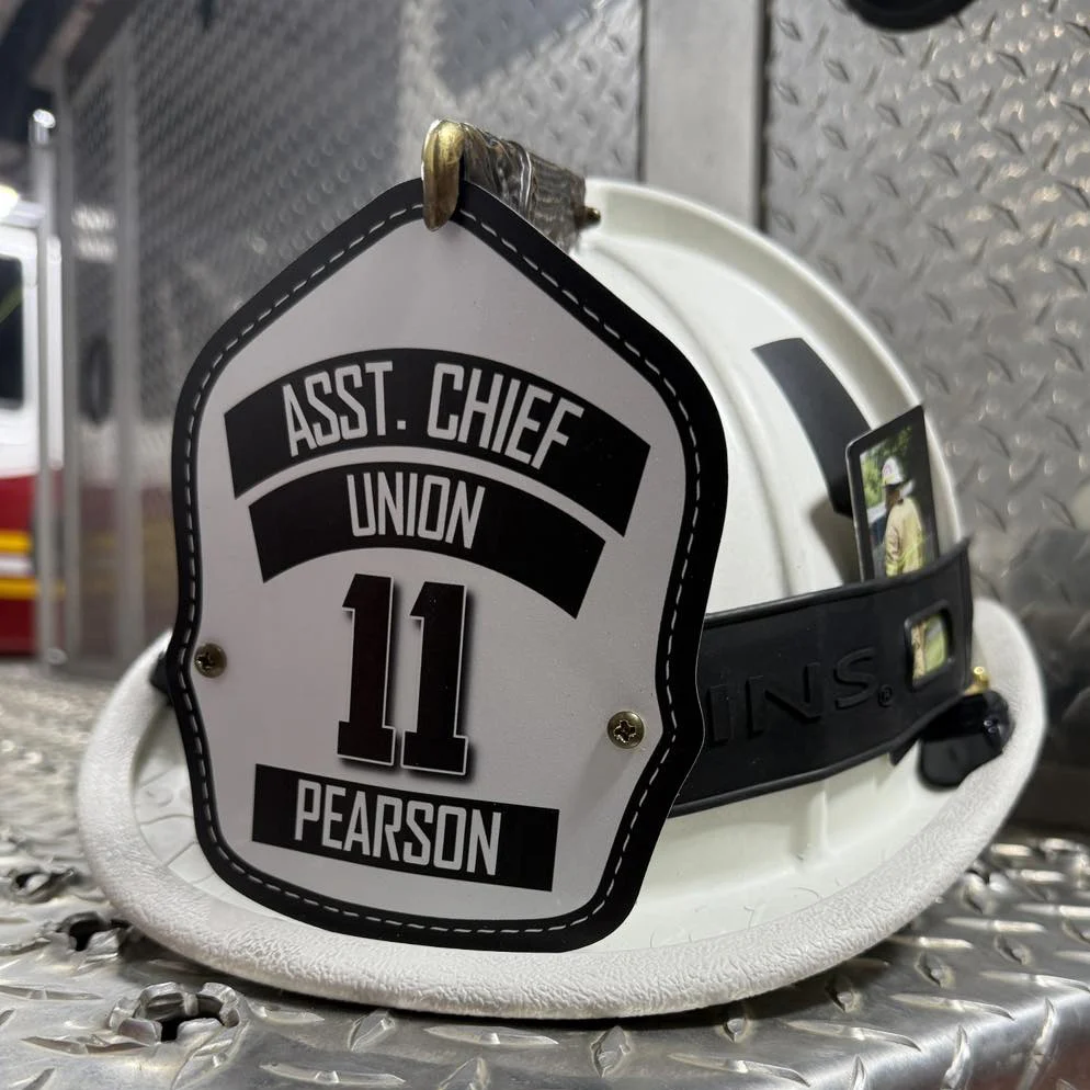 Narrow Custom Metal Helmet Shield | 6.25" | for Trad. Helmets (C) - Image 5