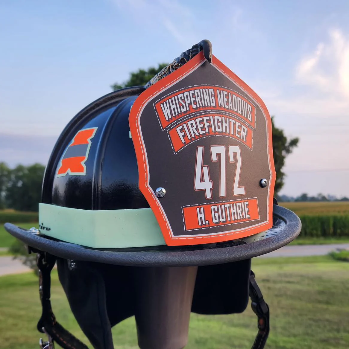 Retro Custom Helmet Shield | 5.5" and 6.25" for Trad. Helmets (C) - Image 9
