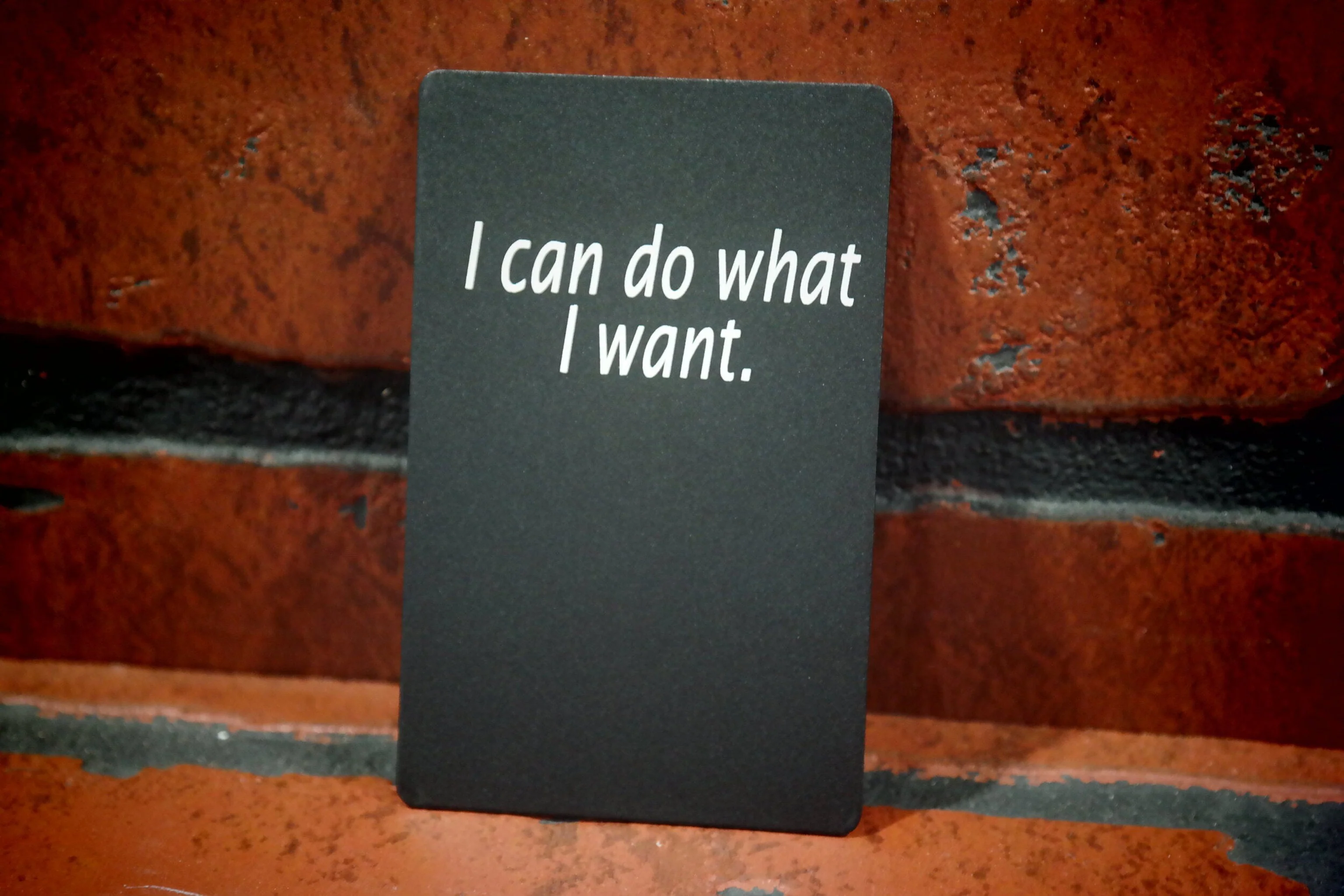 I do what I want 2 sided Laser Engraved Playing Card - Image 2