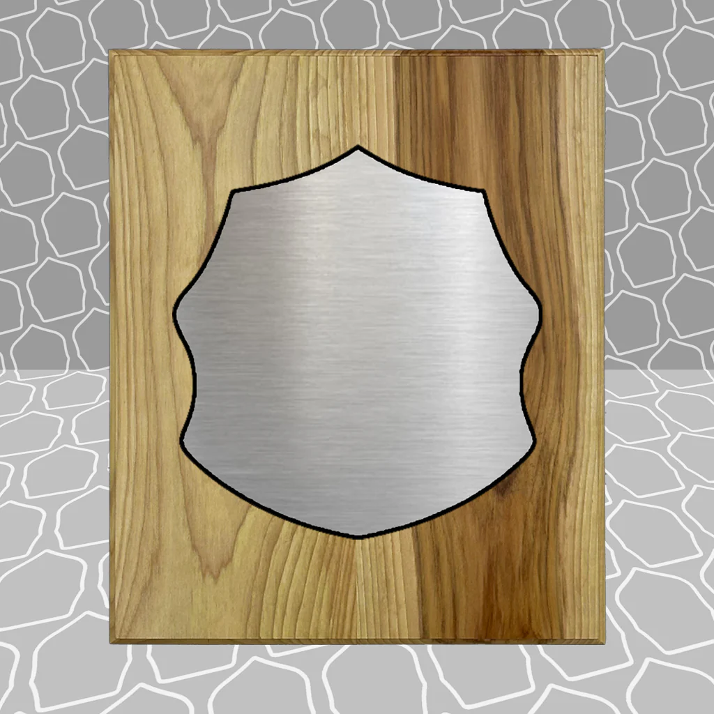 Gold Leaf Firefighter Shield on 8.5x9 Award Plaque - Image 10