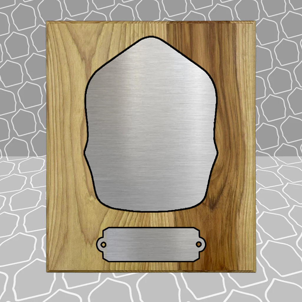 Gold Leaf Firefighter Shield on 8.5x9 Award Plaque - Image 13