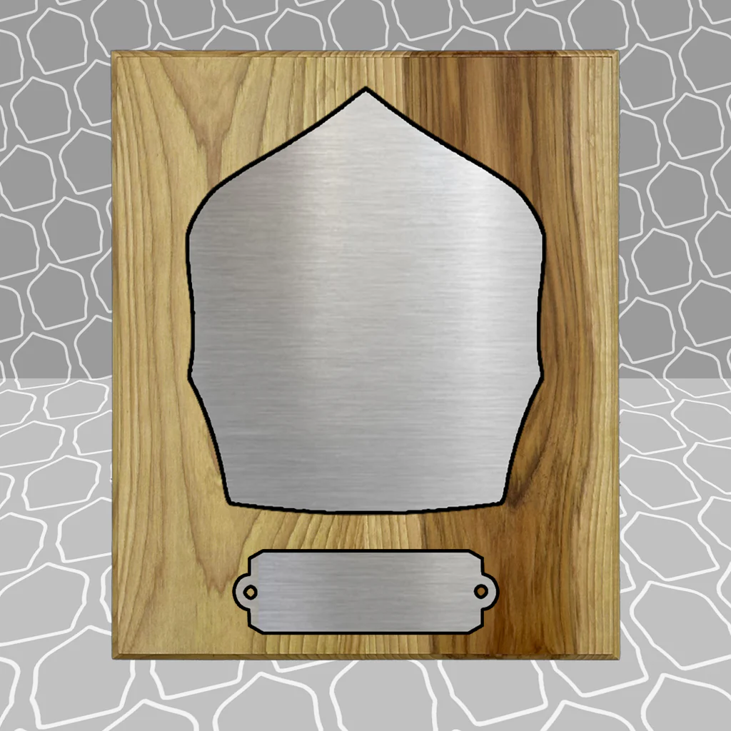 Gold Leaf Firefighter Shield on 8.5x9 Award Plaque - Image 15