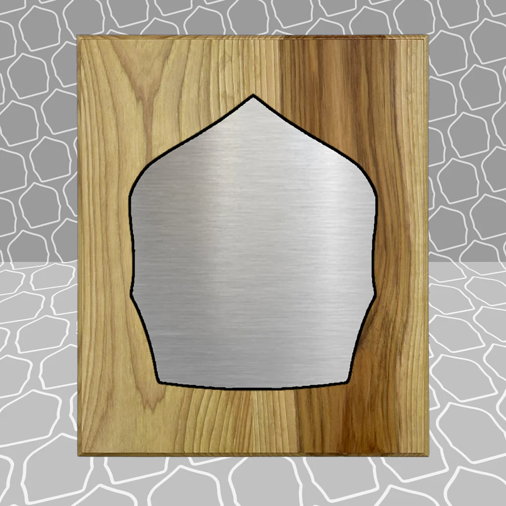 Gold Leaf Firefighter Shield on 8.5x9 Award Plaque - Image 16