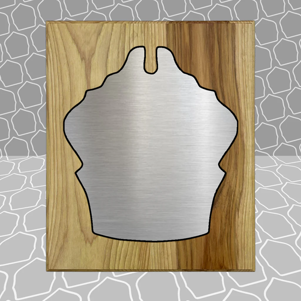 Gold Leaf Firefighter Shield on 8.5x9 Award Plaque - Image 18