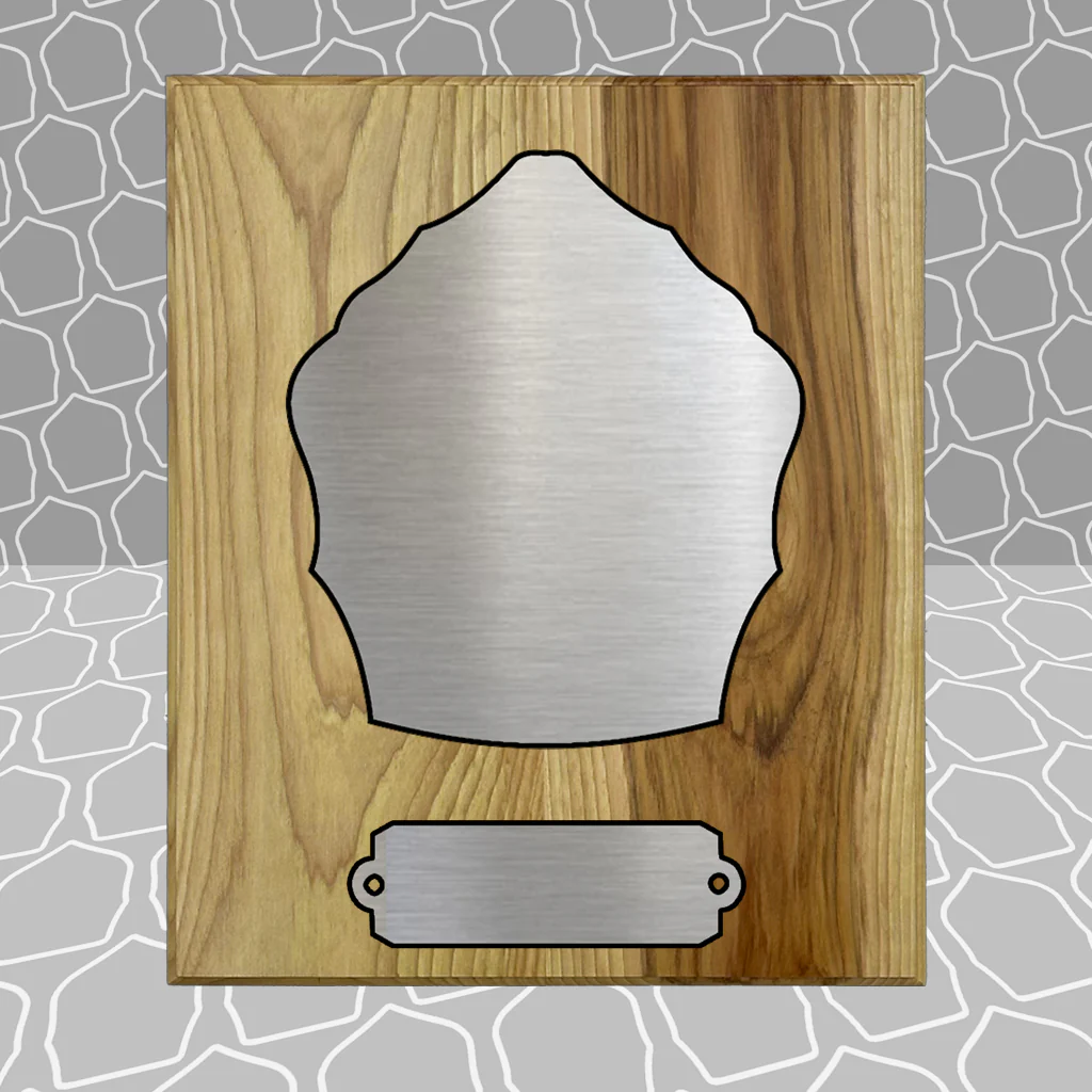 Gold Leaf Firefighter Shield on 8.5x9 Award Plaque - Image 19