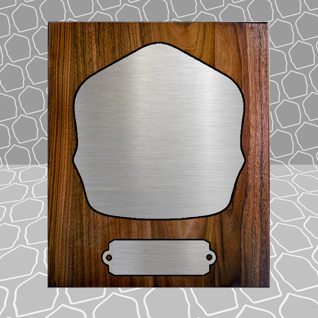 Gold Leaf Firefighter Shield on 8.5x9 Award Plaque - Image 23