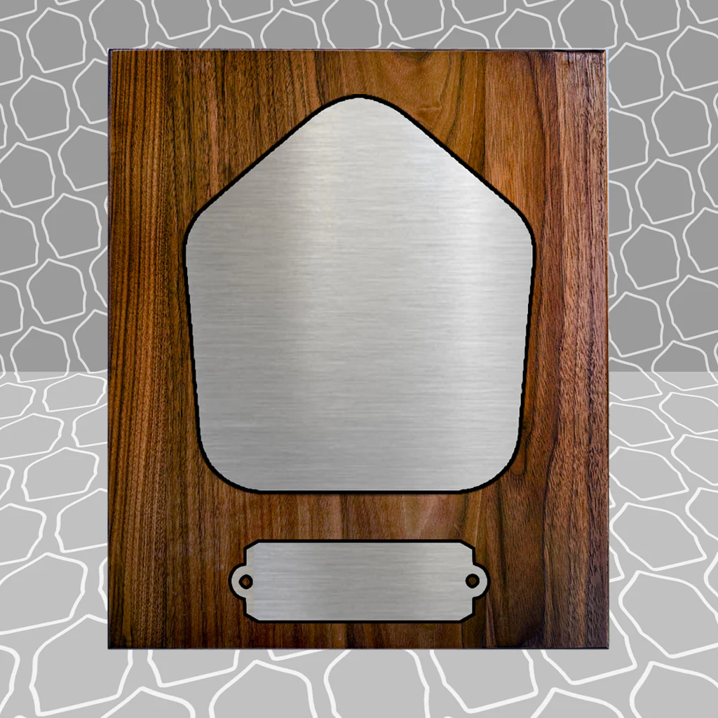 Gold Leaf Firefighter Shield on 8.5x9 Award Plaque - Image 25