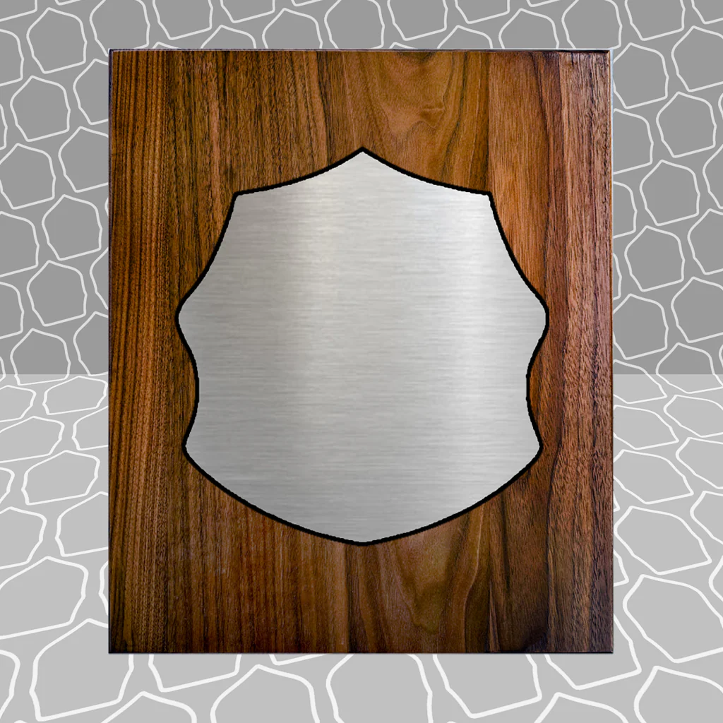 Gold Leaf Firefighter Shield on 8.5x9 Award Plaque - Image 28