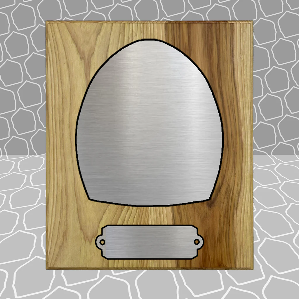 Gold Leaf Firefighter Shield on 8.5x9 Award Plaque - Image 3