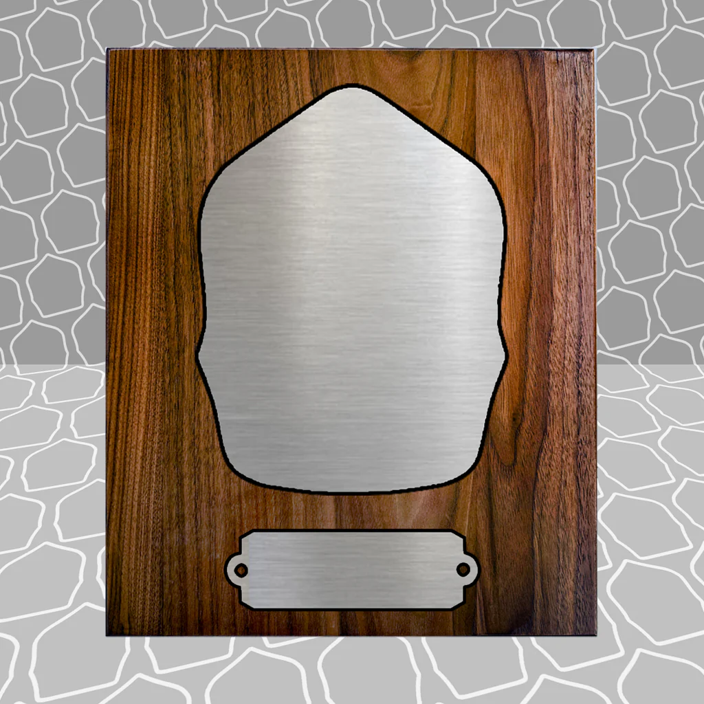 Gold Leaf Firefighter Shield on 8.5x9 Award Plaque - Image 31