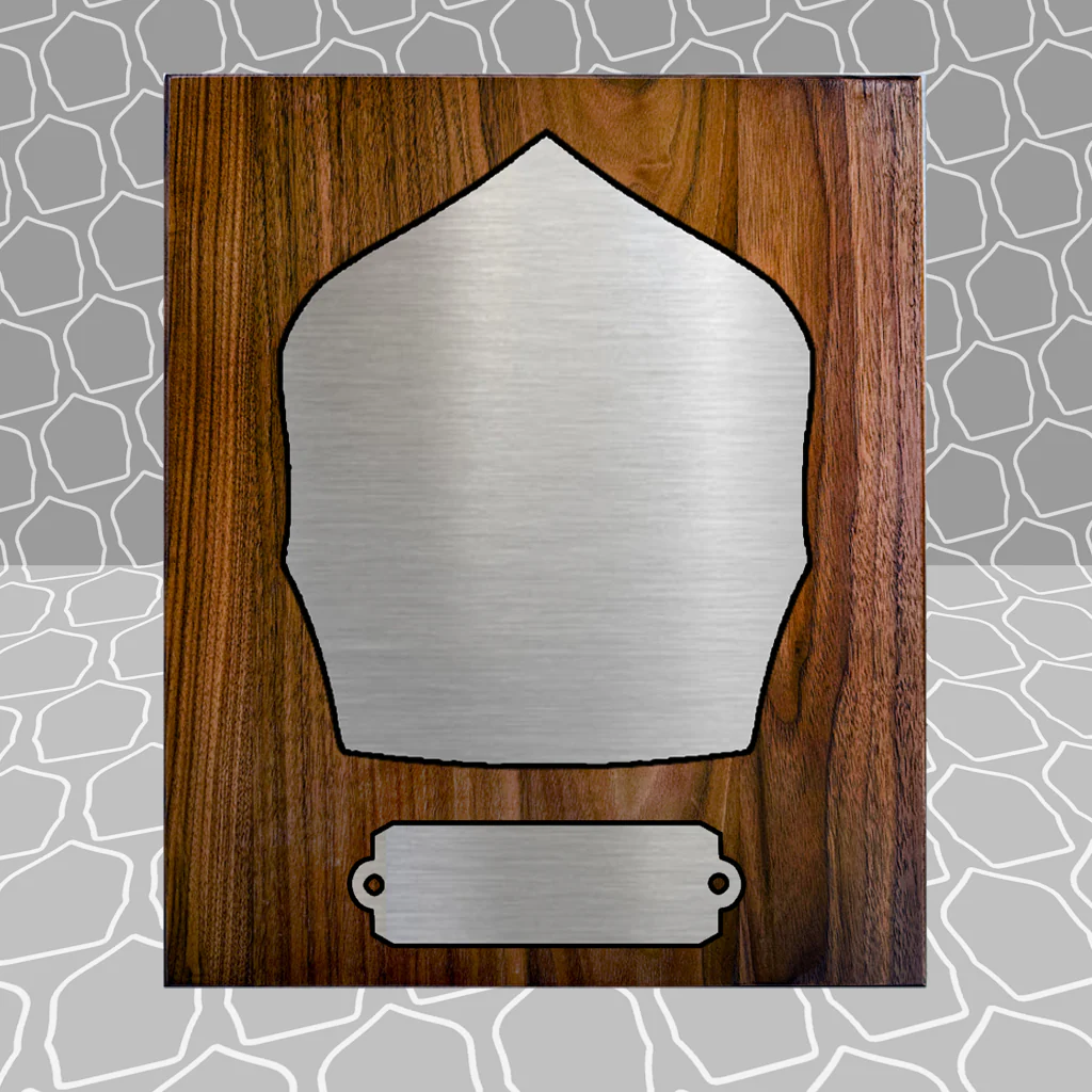 Gold Leaf Firefighter Shield on 8.5x9 Award Plaque - Image 33