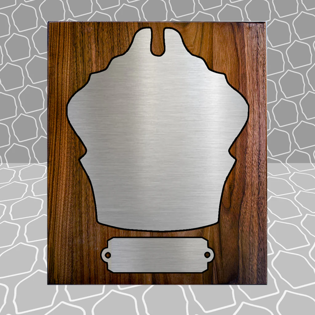 Gold Leaf Firefighter Shield on 8.5x9 Award Plaque - Image 35