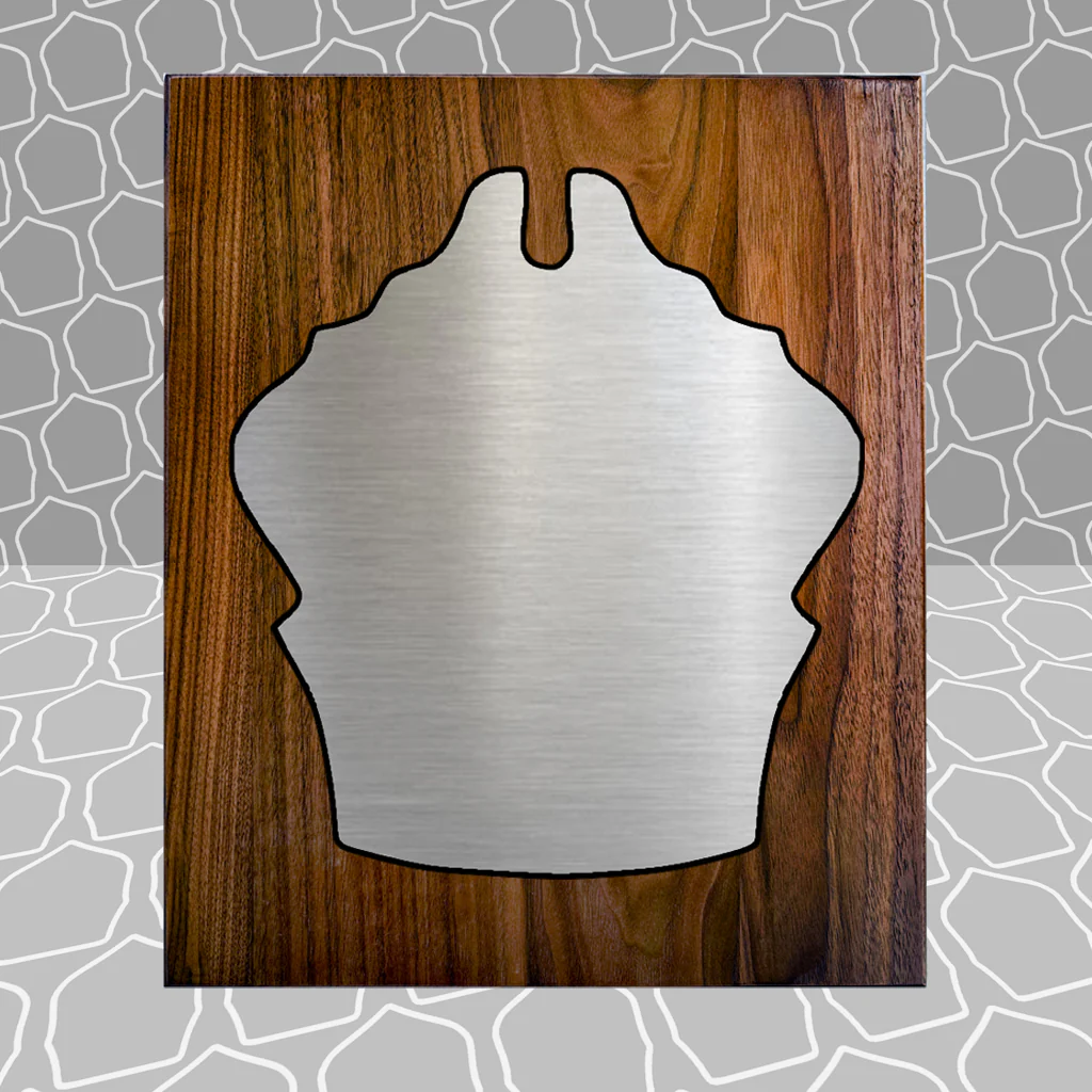 Gold Leaf Firefighter Shield on 8.5x9 Award Plaque - Image 36