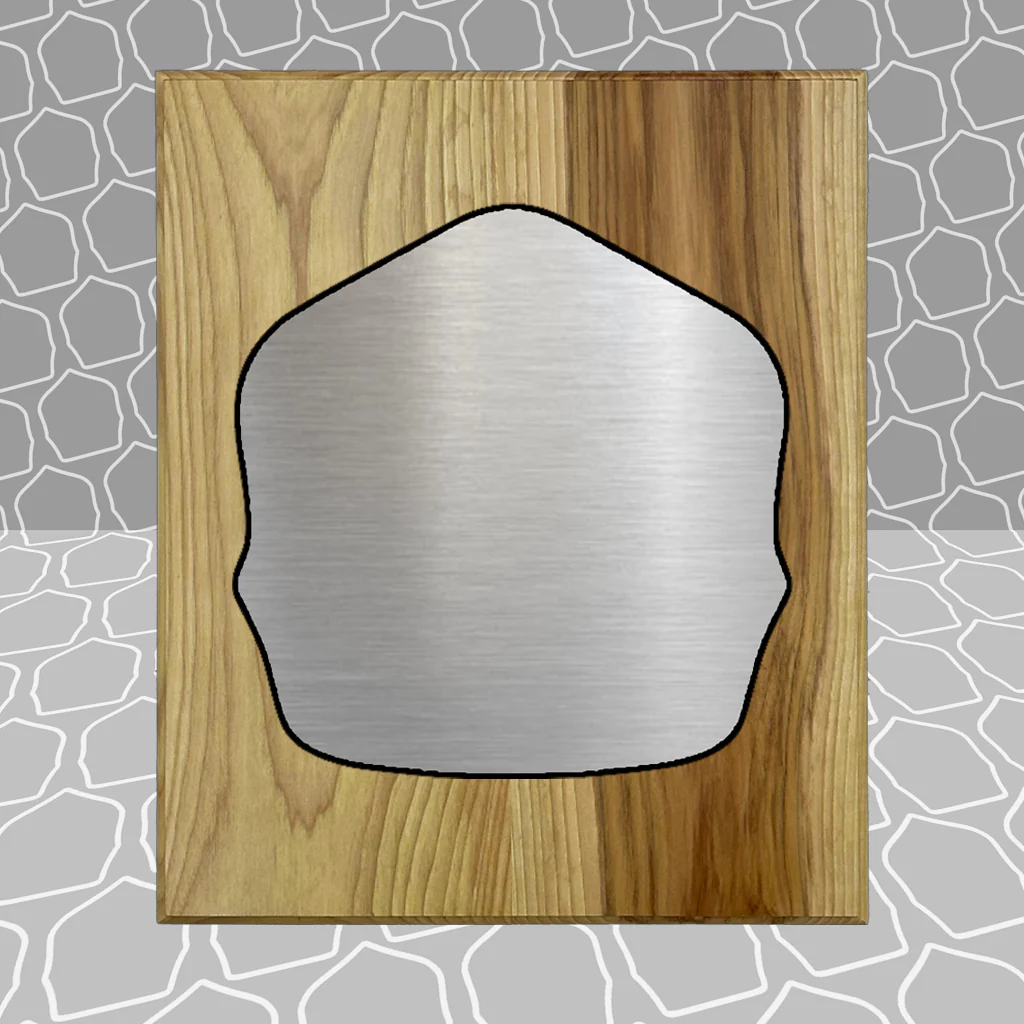 Gold Leaf Firefighter Shield on 8.5x9 Award Plaque - Image 6
