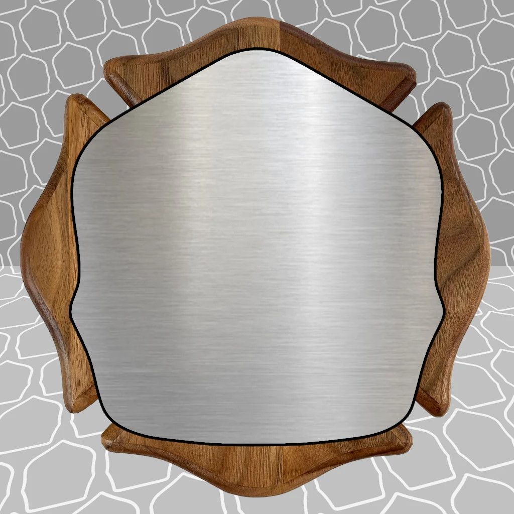 Custom Firefighter Shield Maltese Award Plaque, 9x9 and 12x12 - Image 17
