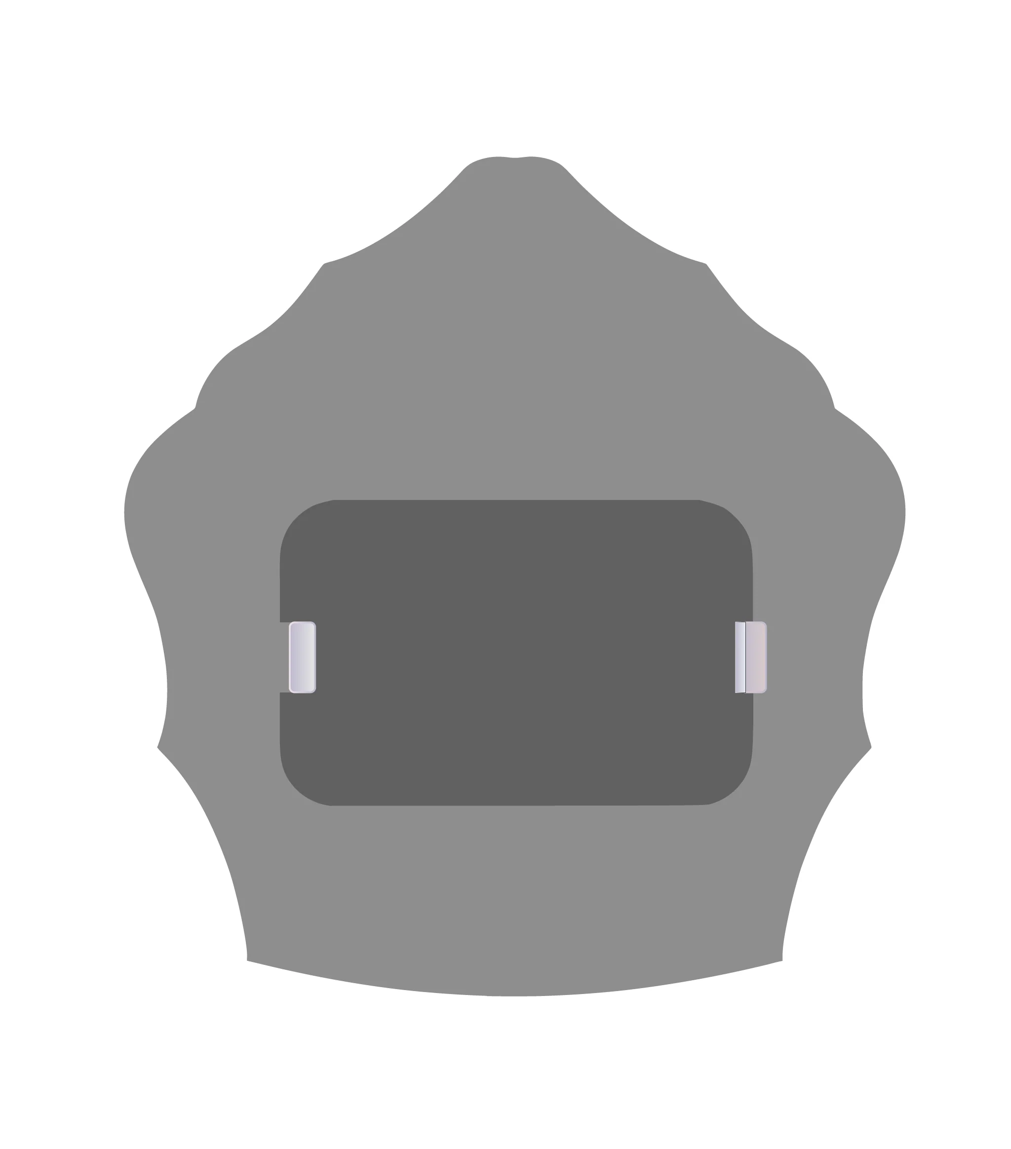 Vintage Custom Metal Helmet Shield with Passport | 6" and 6.5" | Trad. Helmets - Image 6